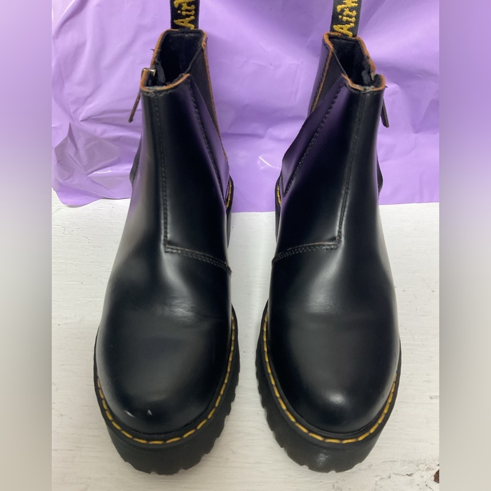 DR MARTENS | ROMETTY II CHELSEA BOOTS US 6 Black Leather Platform Boots - Picture 11 of 11
